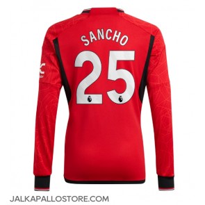 Manchester United Jadon Sancho #25 Kotipaita 2023-24 Pitkähihainen